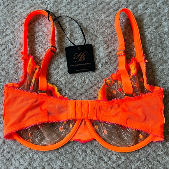 🧡⚡️💥 Honey Birdette Dixie Orange Bra 💥⚡️🧡 AU 12F / UK 34F BNWT - Picture 17 of 17